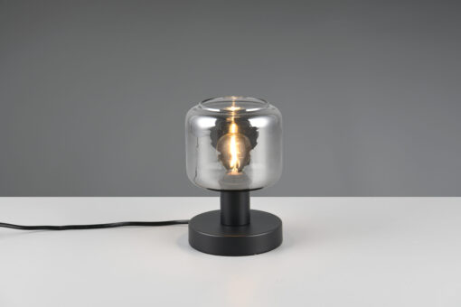 Πορτατιφ Μαύρο Ματ & Γυαλί MATARO 1xE14 Trio Lighting – 564100132