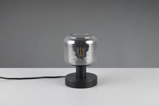 Πορτατιφ Μαύρο Ματ & Γυαλί MATARO 1xE14 Trio Lighting – 564100132