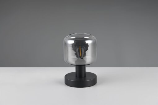 Πορτατιφ Μαύρο Ματ & Γυαλί MATARO 1xE14 Trio Lighting – 564100132