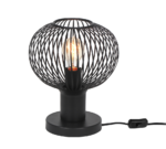 Πορτατιφ Μαύρο Ματ Μεταλλικό Πλέγμα Φ23 GILA 1x E27 Trio Lighting – 565700132