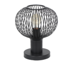 Πορτατιφ Μαύρο Ματ Μεταλλικό Πλέγμα Φ23 GILA 1x E27 Trio Lighting – 565700132