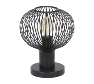 Πορτατιφ Μαύρο Ματ Μεταλλικό Πλέγμα Φ23 GILA 1x E27 Trio Lighting – 565700132