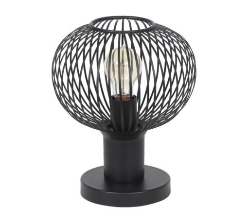 Πορτατιφ Μαύρο Ματ Μεταλλικό Πλέγμα Φ23 GILA 1x E27 Trio Lighting – 565700132