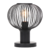 Πορτατιφ Μαύρο Ματ Μεταλλικό Πλέγμα Φ23 GILA 1x E27 Trio Lighting – 565700132