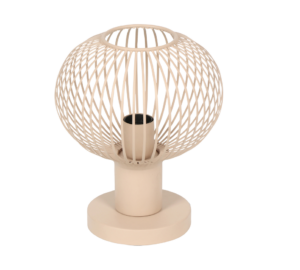 Πορτατιφ σε Απόχρωση Άμμου Μεταλλικό Πλέγμα Φ23 GILA 1x E27 Trio Lighting – 565700166