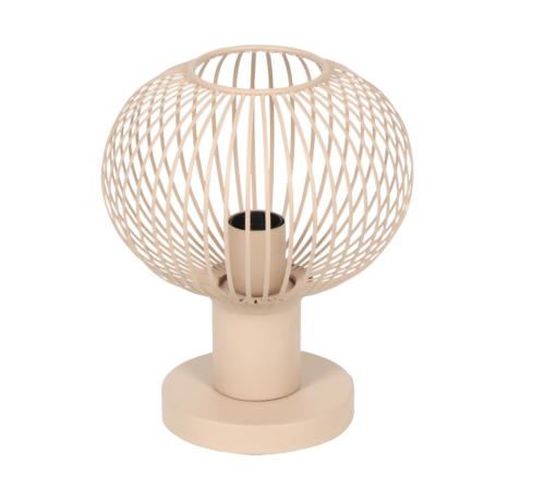 Πορτατιφ σε Απόχρωση Άμμου Μεταλλικό Πλέγμα Φ23 GILA 1x E27 Trio Lighting – 565700166