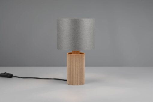 Πορτατιφ με Γκρι Χάρτινο Αμπαζούρ Φ16 CANIO 1x E14 Trio Lighting – 568100111
