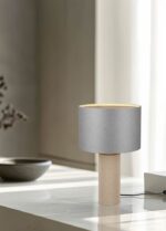 Πορτατιφ με Γκρι Χάρτινο Αμπαζούρ Φ30 CANIO 1x E27 Trio Lighting – 568190111