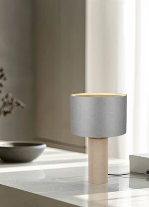 Πορτατιφ με Γκρι Χάρτινο Αμπαζούρ Φ30 CANIO 1x E27 Trio Lighting – 568190111