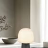 Πορτατίφ Μαύρο με Οπαλ Γυαλί STEEN 1xE14 Trio Lighting – 568200132