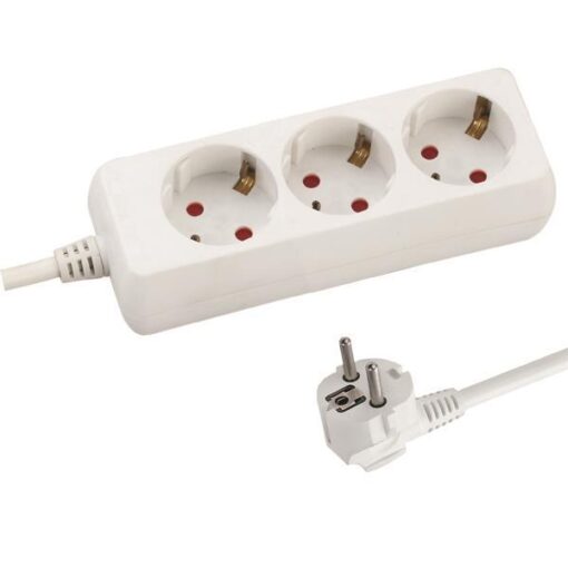 ΠΟΛΥΠΡΙΖΟ 3 ΘΕΣΕΩΝ ΜΕ ΚΑΛΩΔΙΟ 3X1,5mm 1,5m ΜΕ ΠΡΟΣΤΑΣΙΑ ΕΠΑΦΩΝ EUROLAMP 147-62201