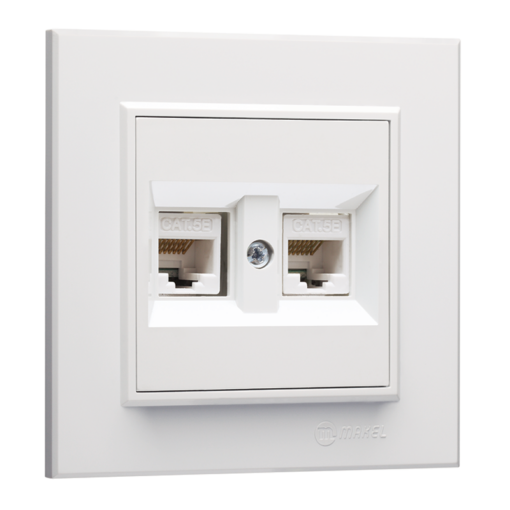 Πρίζα τηλεφώνου RJ11 διπλή Makel Karea – 57187034