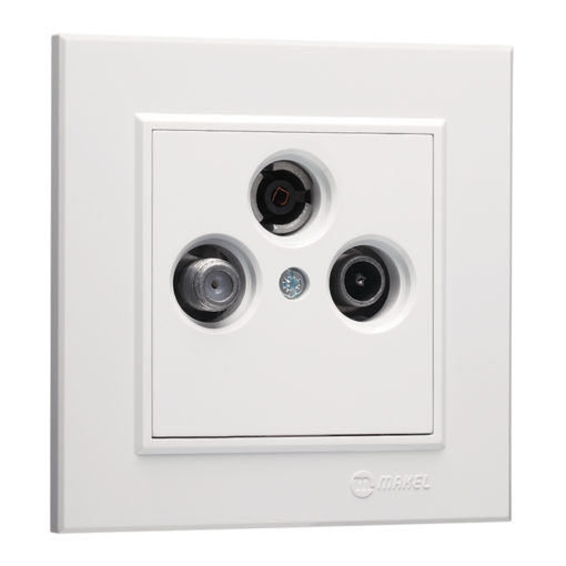 Πρίζα SAT-TV-RADIO διελεύσεως Makel Karea – 57187067