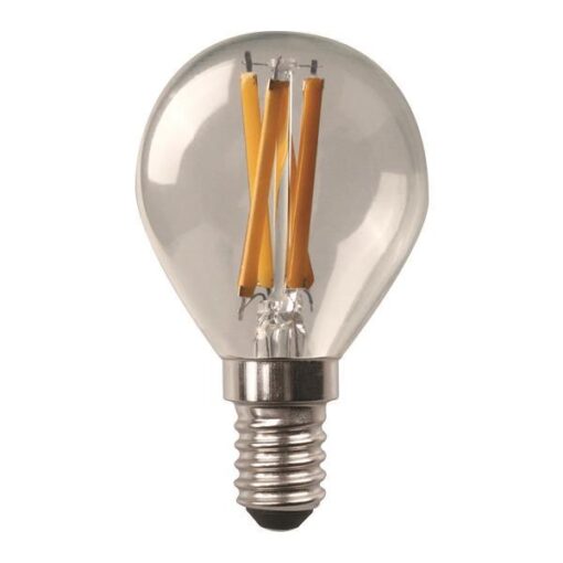 ΛΑΜΠΑ LED ΣΦΑΙΡΙΚΗ CROSSED FILAMENT 6.5W E14 3000K 220-240V DIMMABLE CLEAR EUROLAMP 147-78272