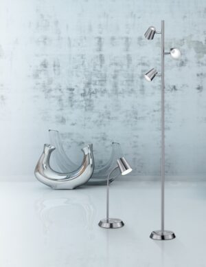 Πορτατίφ Trio Lighting LED 4,7W  Νίκελ Ματ Μεταλλικό Step Dimmable 470lm 3000K  573190107