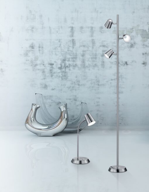 Πορτατίφ Trio Lighting LED 4,7W  Νίκελ Ματ Μεταλλικό Step Dimmable 470lm 3000K  573190107