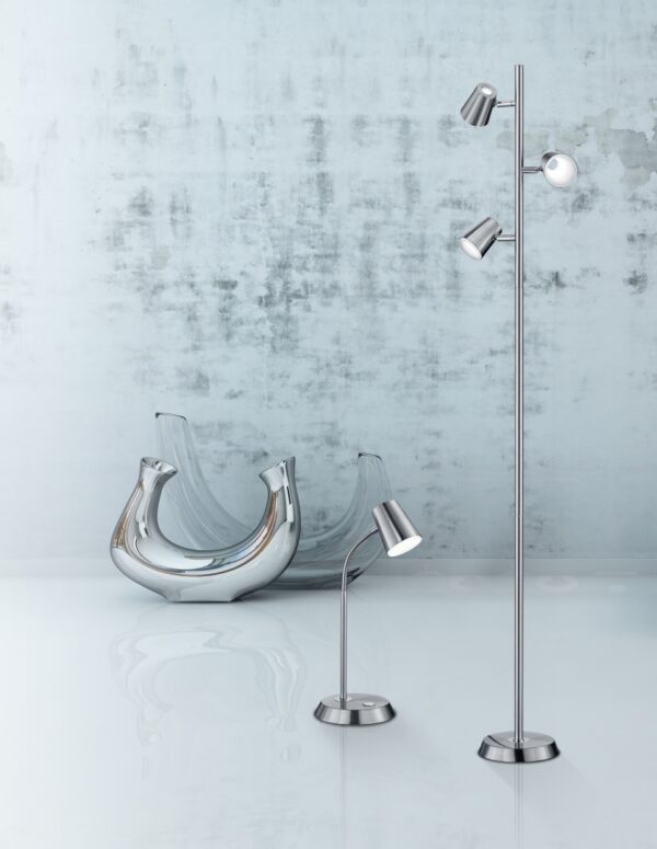 Πορτατίφ Trio Lighting LED 4,7W  Νίκελ Ματ Μεταλλικό Step Dimmable 470lm 3000K  573190107