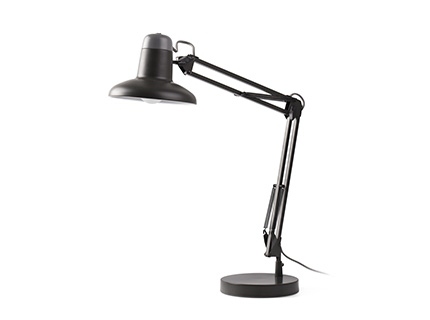 SNAP DARK GREY READING LAMP 1XE27  FARO – 57401