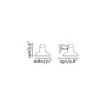 SNAP W/LAMP WHITE 1XE27 FARO – 57402
