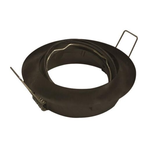 ΣΠΟΤ ΧΩΝΕΥΤΟ ΚΙΝΗΤΟ ΑΛΟΥΜΙΝΙΟΥ GU10 ΜΑΥΡΟ EUROLAMP 147-55620