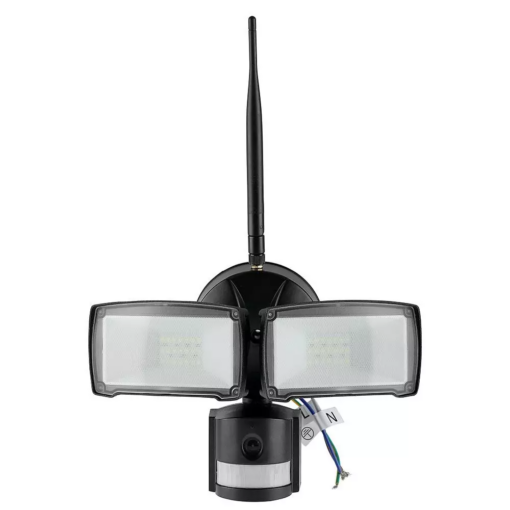 Προβολέας LED με ανιχνευτή Wi-Fi 18W Ψυχρό λευκό 6000K Μαύρο σώμα V-TAC – 5917