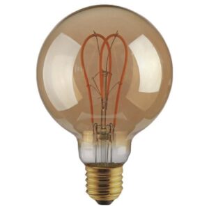ΛΑΜΠΑ LED G125 FILAMENT “DECOR” 5W E27 2000K 220-240V DIMMABLE GOLD EUROLAMP – 147-78703