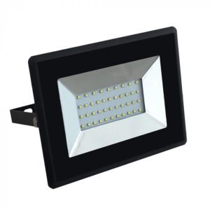 LED Προβολέας 30W Μαύρος V-TAC IP65 110° 2550lm Φυσικό Λευκό 4000K – 5953
