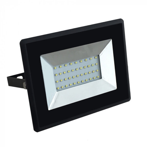 LED Προβολέας 30W Μαύρος V-TAC IP65 110° 2550lm Φυσικό Λευκό 4000K – 5953
