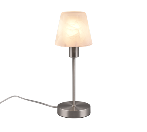 Επιτραπέζιο Φωτιστικό Trio Lighting LUIS II  1x E14 Νίκελ Ματ Μεταλλικό αφής   – 595700107