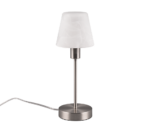 Επιτραπέζιο Φωτιστικό Trio Lighting LUIS II  1x E14 Νίκελ Ματ Μεταλλικό αφής   – 595700107
