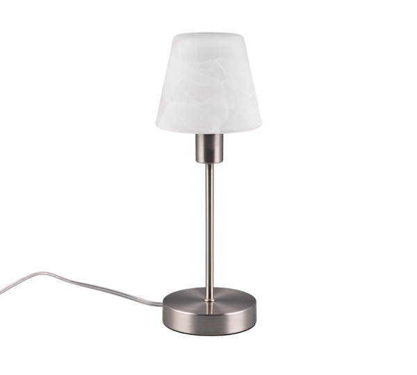 Επιτραπέζιο Φωτιστικό Trio Lighting LUIS II  1x E14 Νίκελ Ματ Μεταλλικό αφής   – 595700107