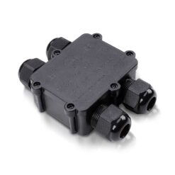 Αδιάβροχο IP68 κουτί διακλάδωσης 4Pin μαύρο 2 εξόδων & 2 εισόδων V-TAC – 5982