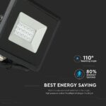 LED Προβολέας 10W Μαύρος V-TAC IP65 110° Πράσινο – 5988