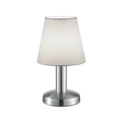 Επιτραπέζιο Φωτιστικό Trio Lighting MATS II 1x E14 Νίκελ Ματ Μεταλλικό αφής- 599700101