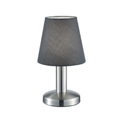 Επιτραπέζιο Φωτιστικό Trio Lighting MATS II 1x E14 Νίκελ Ματ Μεταλλικό αφής – 599700142