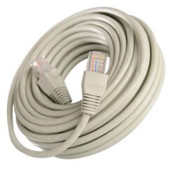 PATCH CORD UTP CAT-5e 26AWG ΓΚΡΙ 15m EUROLAMP 147-10155