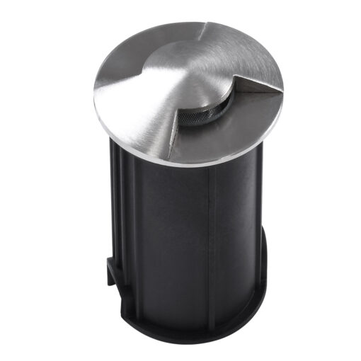 GloboStar® UNDERGROUND-RENA 90663 Χωνευτό Φωτιστικό Σποτ Δαπέδου Two Sided LED 1W 115lm 30° DC 24V Αδιάβροχο IP68 Φ5 x Υ9cm Φυσικό Λευκό 4500K – Ανοξείδωτο Ατσάλι – 3 Χρόνια Εγγύηση