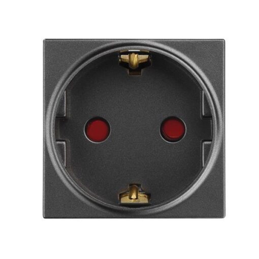 ΠΡΙΖΑ ΣΟΥΚΟ 2 MODULES 16A ΓΡΑΦΙΤΗΣ EUROLAMP – 152-20450