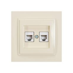 ΠΡΙΖΑ ΤΗΛΕΦΩΝΟΥ ΔΙΠΛΗ RJ 11 ΜΠΕΖ EUROLAMP – 152-10239