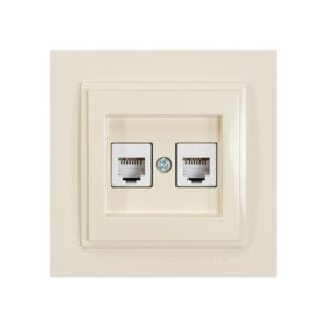 ΠΡΙΖΑ ΤΗΛΕΦΩΝΟΥ ΔΙΠΛΗ RJ 11 ΜΠΕΖ EUROLAMP – 152-10239