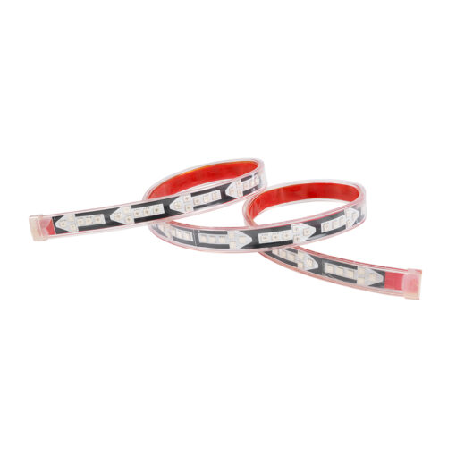 GloboStar® 81732 Car Backlit LED Strip Εύκαμπτη Ταινία 100cm Σήμανσης DRL Αυτοκινήτου 5 Προγραμμάτα Φωτισμού LED SMD 5050 7.6W DC 9-30V Αδιάβροχη IP65 RGB – 2 Χρόνια Εγγύηση