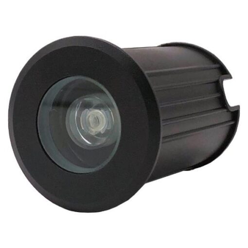 ΦΩΤΙΣΤΙΚΟ ΔΑΠΕΔΟΥ ΕΞΩΤΕΡΙΚΟ LED 3W IP65 85-265V Φ62mm ΜΑΥΡΟ PRO EUROLAMP – 145-52550