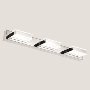 ΦΩΤΙΣΤΙΚΟ ΜΠΑΝΙΟΥ LED 12W 4000Κ ΤΕΤΡΑΓΩΝΟ 3Φ 500X50X100 ΝΙΚΕΛ EUROLAMP 144-80005