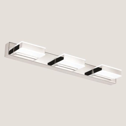 ΦΩΤΙΣΤΙΚΟ ΜΠΑΝΙΟΥ LED 12W 4000Κ ΤΕΤΡΑΓΩΝΟ 3Φ 500X50X100 ΝΙΚΕΛ EUROLAMP 144-80005