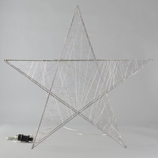 ΑΣΤΕΡΙ ΦΩΤΙΖΟΜΕΝΟ 78cm, 240 LED, ΜΕΤΑΣΧΗΜΑΤΙΣΤΗ, TIMER, ΑΣΗΜΙ ΜΕΤΑΛΛΙΚΟΣ ΣΚΕΛΕΤΟΣ, ΑΣΗΜΙ ΧΑΛΚΙΝΟ ΚΑΛΩΔΙΟ, ΘΕΡΜΟ ΛΕΥΚΟ LED, ΠΡΟΕΚΤΑΣΗ ΠΑΡΟΧΗΣ 5m, IP44 EUROLAMP – 600-22461
