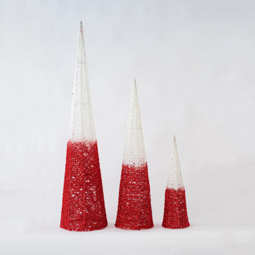 ΔΕΝΤΡΟ ΚΩΝΟΣ, ΛΕΥΚΟ-ΚΟΚΚΙΝΟ, 14x50cm EUROLAMP – 600-45623