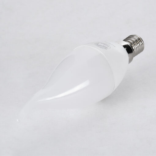 GloboStar® 60008 Λάμπα LED E14 C37T Κεράκι 6W 564lm 260° AC 220-240V IP20 Φ3.7 x Υ12.5cm Θερμό Λευκό 2700K – 3 Years Warranty