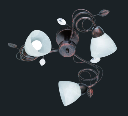 Φωτιστικό Οροφής Trio Lighting   E14 Σκουριά Αντικέ Μεταλλικό    600700328