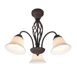 Φωτιστικό Οροφής Trio Lighting 3xE14 Σκουριά Μεταλλικό – 601000324