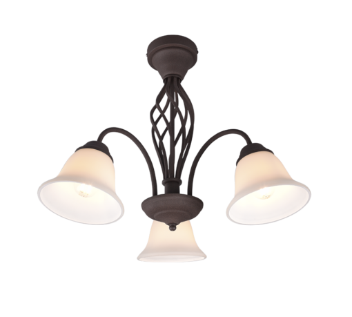 Φωτιστικό Οροφής Trio Lighting 3xE14   Σκουριά Μεταλλικό    – 601000324